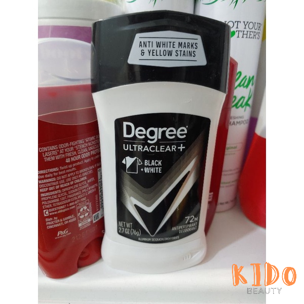 Lăn nách nam Degree khử mùi 48h/72h | Lăn khử mùi dạng sáp cho nam Degree men 76g