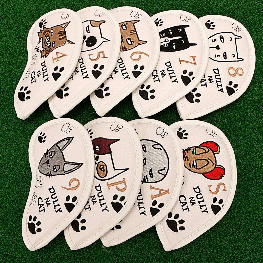 Vỏ Bọc Đầu Gậy Đánh Golf Bằng Sắt Thêu Số Tiện Dụng