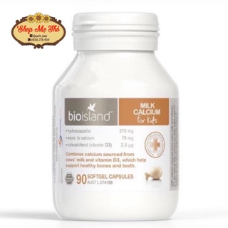 Milk calcium bioisland_ Canxi cho bé từ 6 tháng tuổi