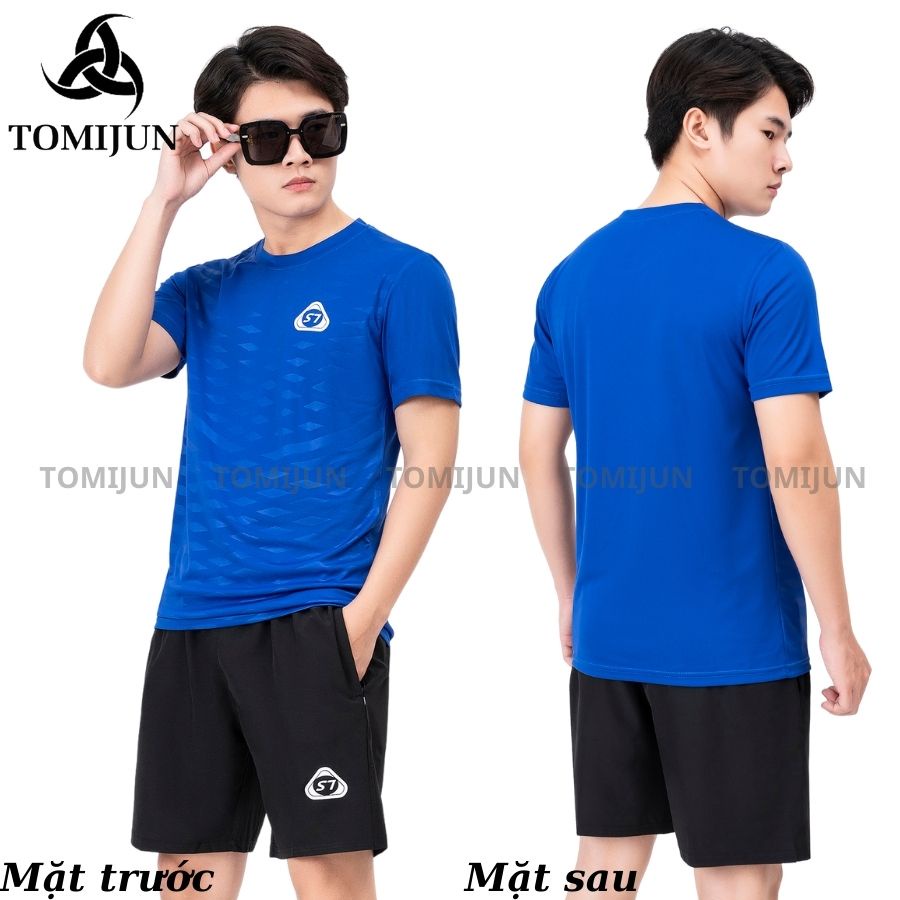 Bộ Mặc Nhà Thể Thao Nam Chất Thun Lạnh Cao Cấp, Co Giãn Đa chiều, 5 Màu Đa Dạng, Phong Cách TOMIJUN
