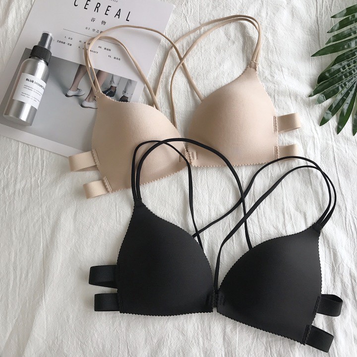 Áo Ngực Nữ 2 dây đan chéo lưng móc cài trước tôn vòng một gợi cảm mẫu MITEVA AL05