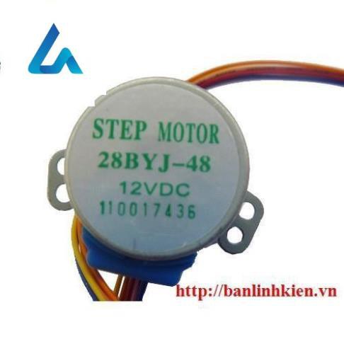 [Sốc] [Siêu Rẻ] Động Cơ Bước 12V STEP MOTOR 28BYJ-48 12VDC zin TP