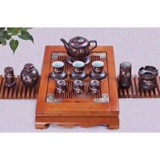 Khay gỗ Sồi Nga ấm chén cao cấp ( mã 506 )
