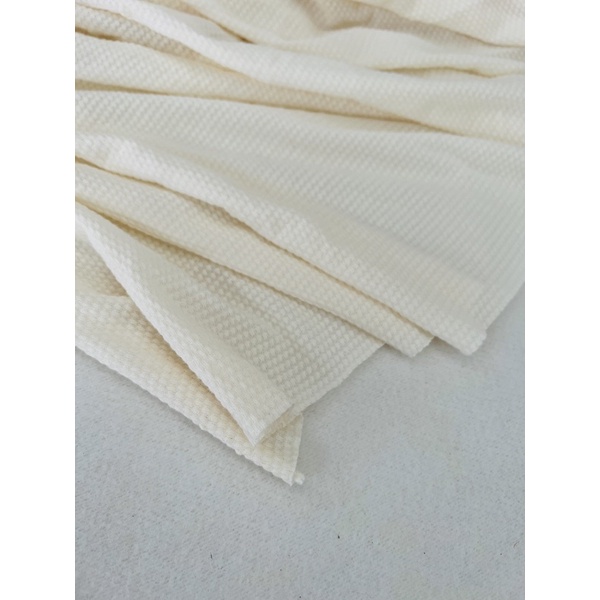 1,2m vải thun thông hơi màu kem pastel