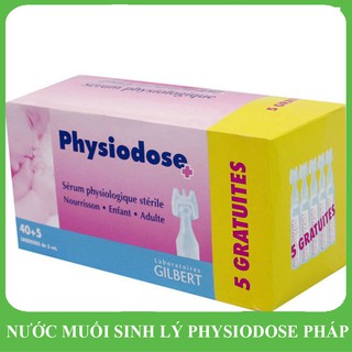 NƯỚC MUỐI SINH LÝ PHYSIODOSE HỘP 40 LỌ | HÀNG NỘI ĐỊA PHÁP
