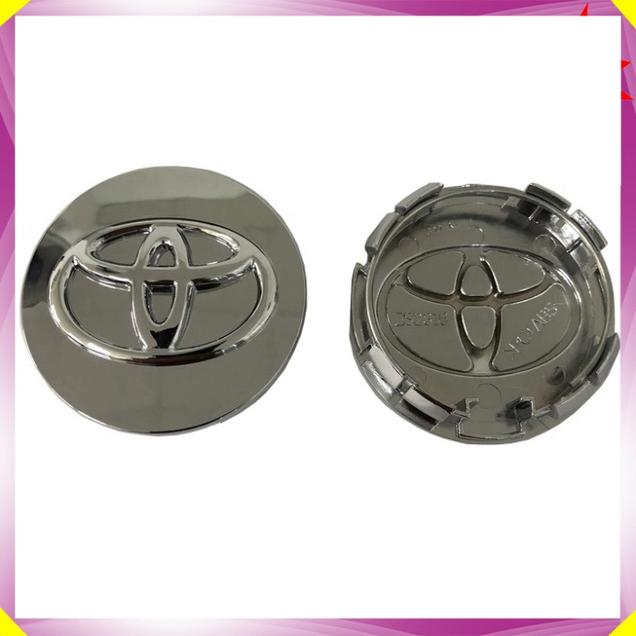 Logo chụp mâm, ốp lazang bánh xe ô tô Toyota TY-009 đường kính 65mm - 01 chiếc (HÀNG LOẠI 1)