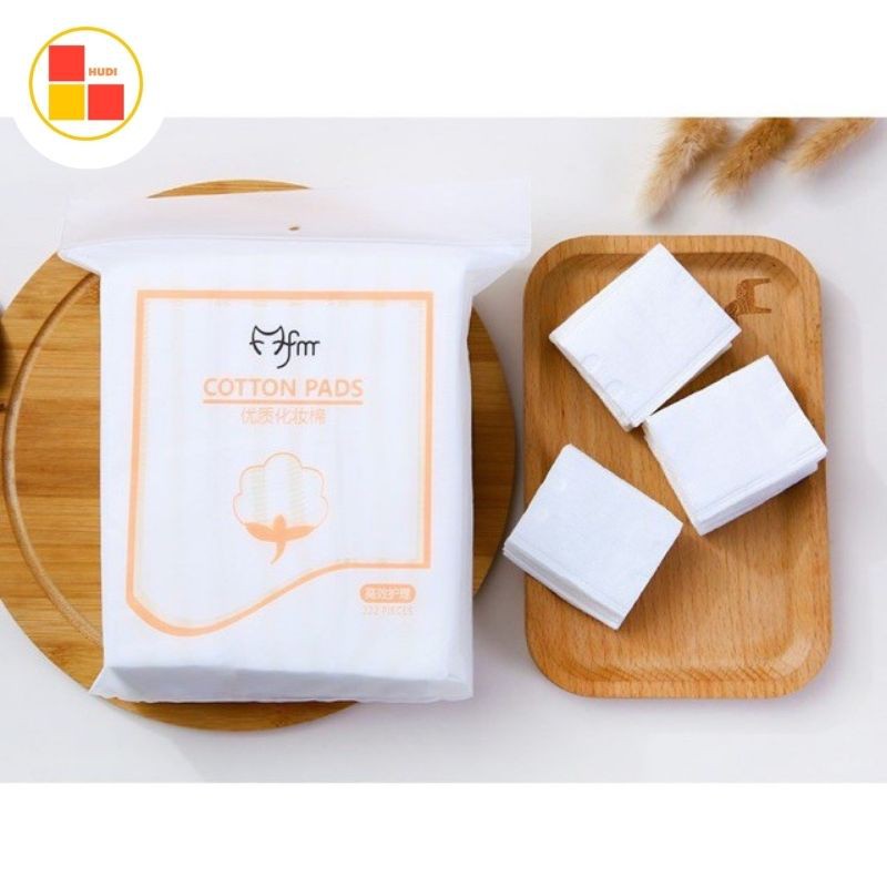 Bông Tẩy Trang Cotton Pads 222 Miếng - Túi Bông Tẩy Trang 100% Cotton