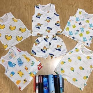 Combo bộ cotton giấy cho bé yêu