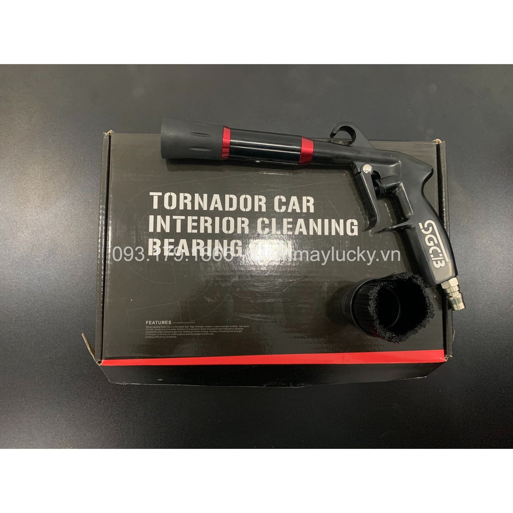 TORNADOR SÚNG VỆ SINH NỘI THẤT LÕI NHÔM SGCB - SGCB AIR PULSE CLEANING GUN FOR CAR WASHER