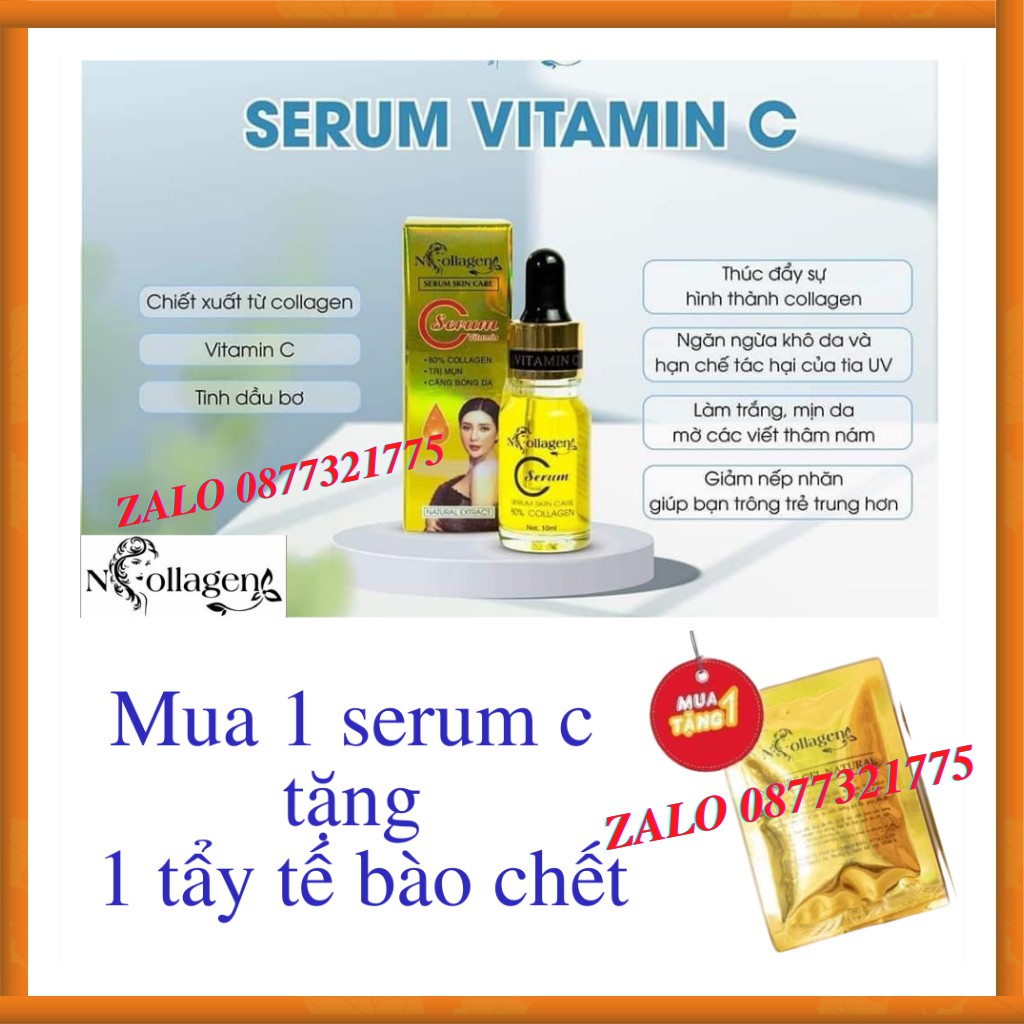 SERUM C N.COLLAGEN (Cấp độ ẩm, căng bong da, xóa nếp nhăn khóe mắt môi).