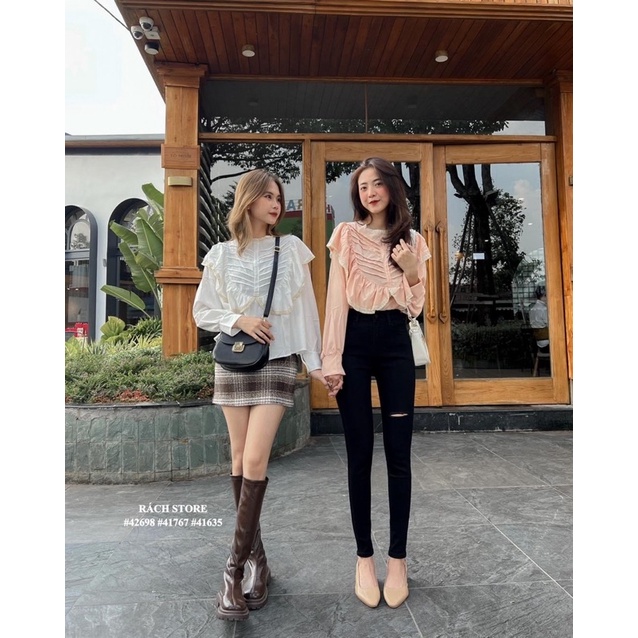 [RÁCH STORE] Quần jean ôm rách 1 đường (11183)