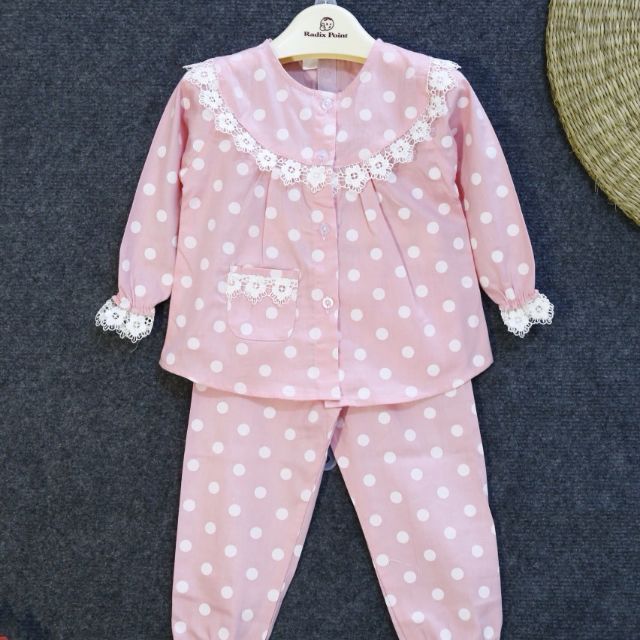 Bộ bijama tiểu thư cho bé gái