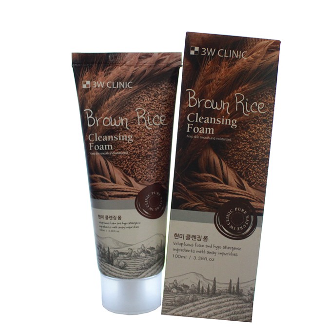 Combo x2 Sữa rửa mặt 3W Clinic chiết xuất trà xanh và chiết xuất gạo (100mlx2) | BigBuy360 - bigbuy360.vn