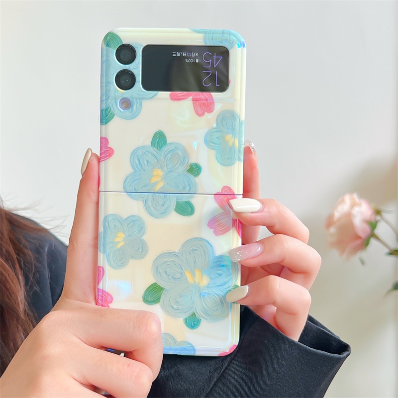 Ốp Điện Thoại Hình Hoa Chống Sốc Cho Samsung Galaxy Z Flip 3 5G Z Flip3 Zlip3