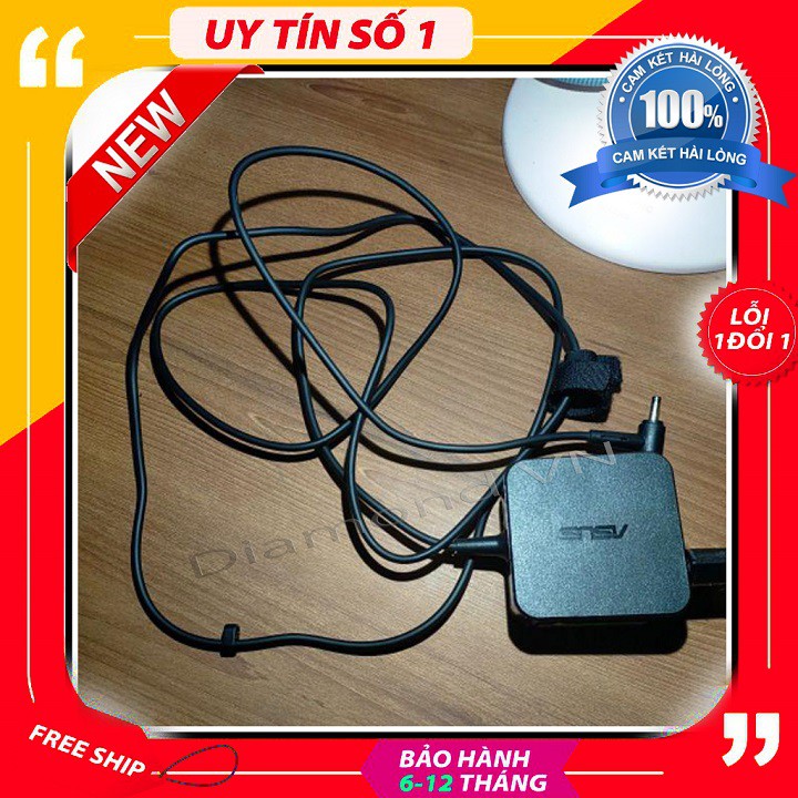 [ZIN] Sạc Laptop asus 19v - 3.42a / 19v - 2.37a - CỤC VUÔNG ĐẦU NHỎ