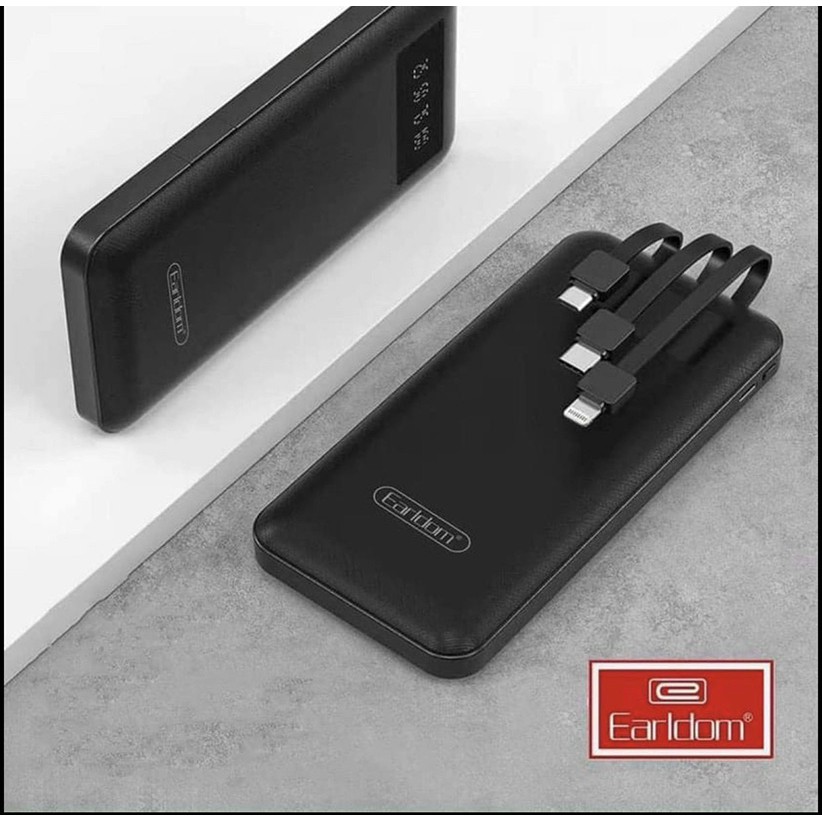 Sạc Dự Phòng Earldom PB41 Sạc Dự Phòng Chính Hãng Kèm Cáp Sạc Nhanh 10000mAh Sạc Dư Phòng Nhiều Thiết Bị