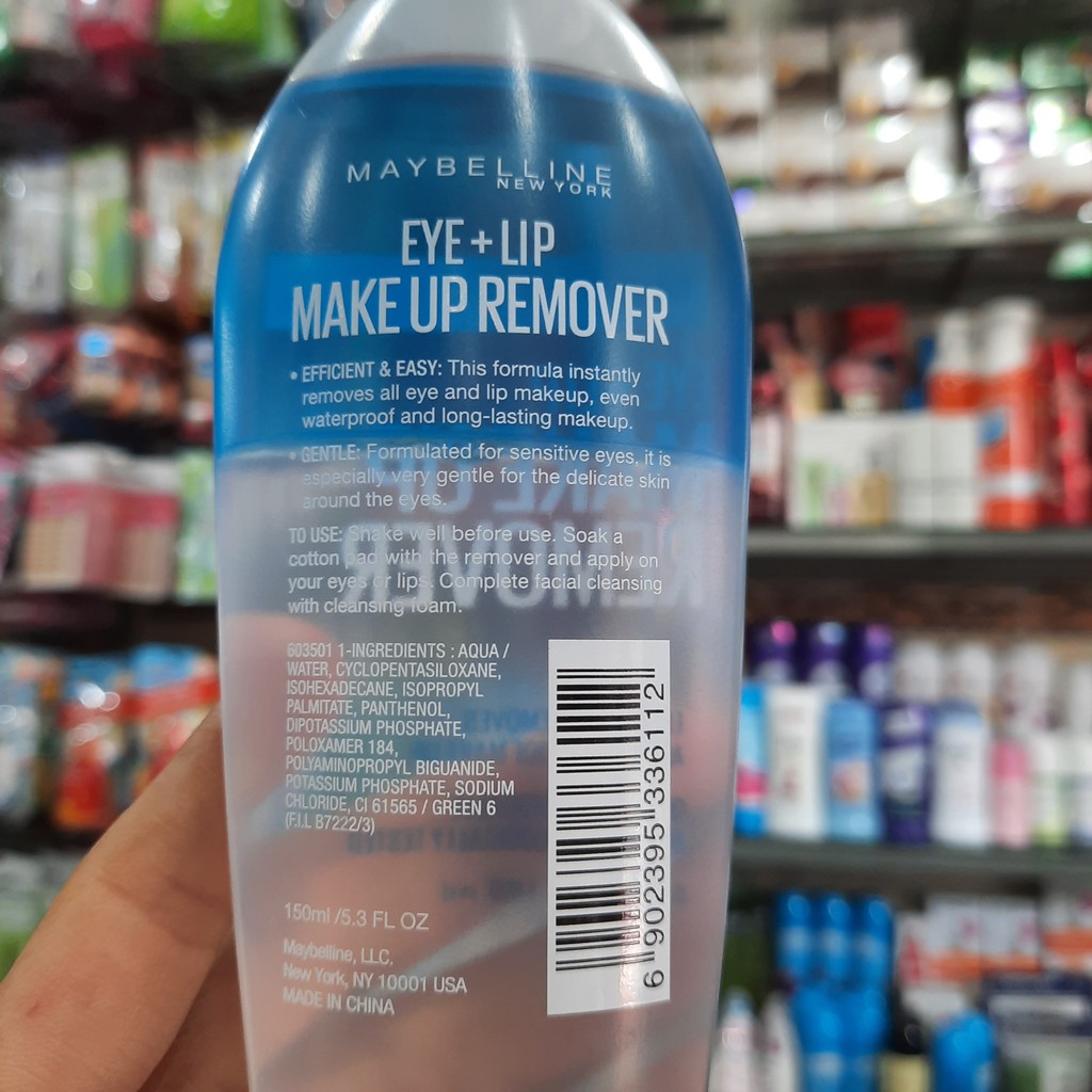 Tẩy Trang Mắt Môi Maybelline Makeup Remover 150ml