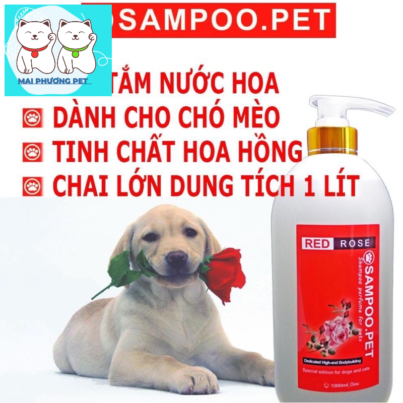 HN- Sữa Tắm Chó mèo Sampoo.pet thơm quý phái -Sữa tắm nước hoa cho thú cưng Thơm lâu tận 22h