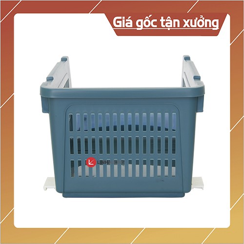 [Mua nhiều giá rẻ] Kệ nhựa xếp tầng có bánh xe chịu được tải trọng 20kg