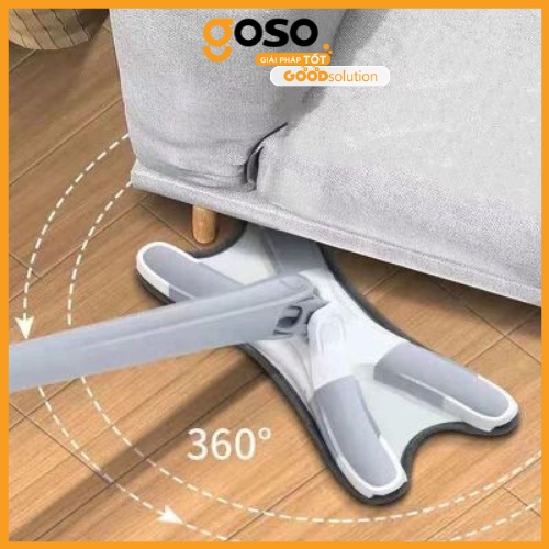 [GOSO] Cây Lau Nhà Thông Minh, Cây Lau Nhà Tự Vắt Xoay 360 Độ Hình CÁNH BƯỚM Cao Cấp