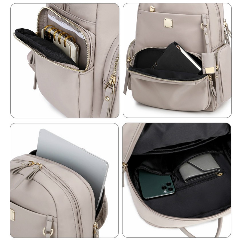 Balo đựng laptop 12 13 14 inch chống sốc chống nước thời trang cho nữ