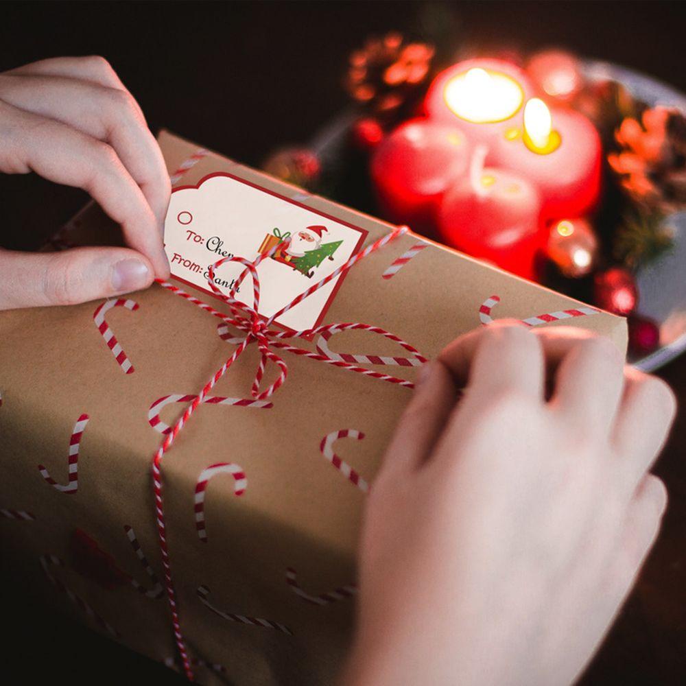 1 Bộ Nhãn Dán Quà Tặng Giáng Sinh Tự Dính