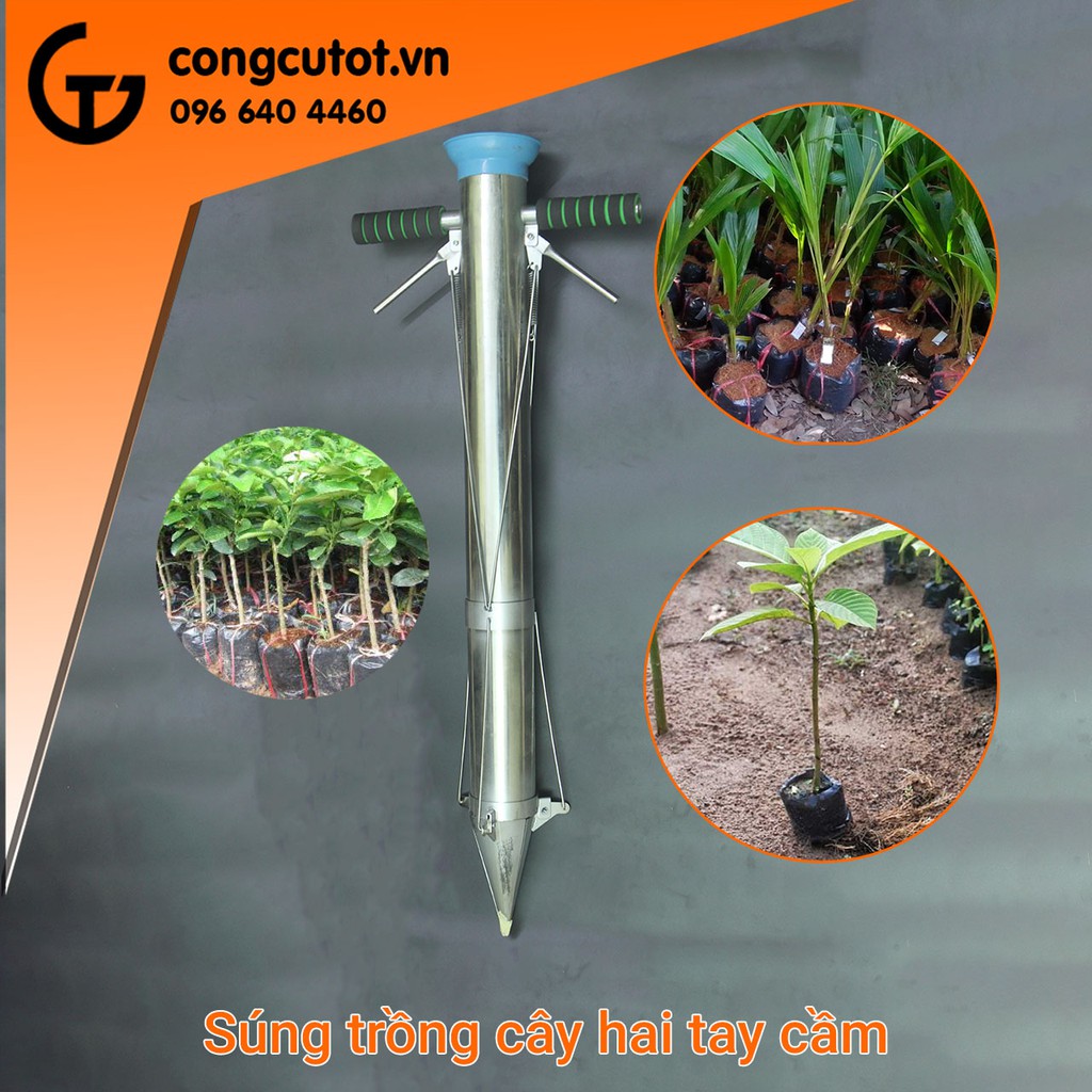 Súng trồng cây - Dụng cụ trồng cây 2 tay cầm