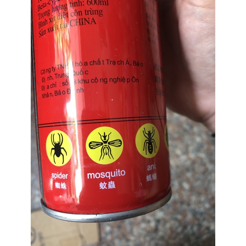 bình diệt muỗi, gián, kiến meng gang 600g