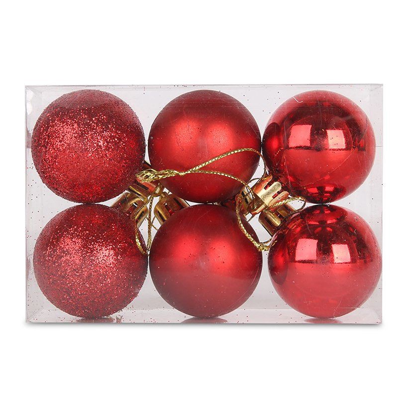 Combo 12 Quả Châu Trang Trí Noel 6 CM