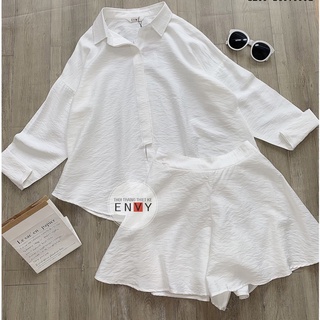 Set sơ mi kiểu ENVY SE09 chất linen mềm
