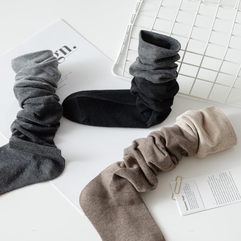 Đôi Tất Chân Cotton Màu Sắc Tương Phản Thời Trang Cho Nữ