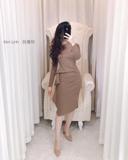 Váy body lệch vai