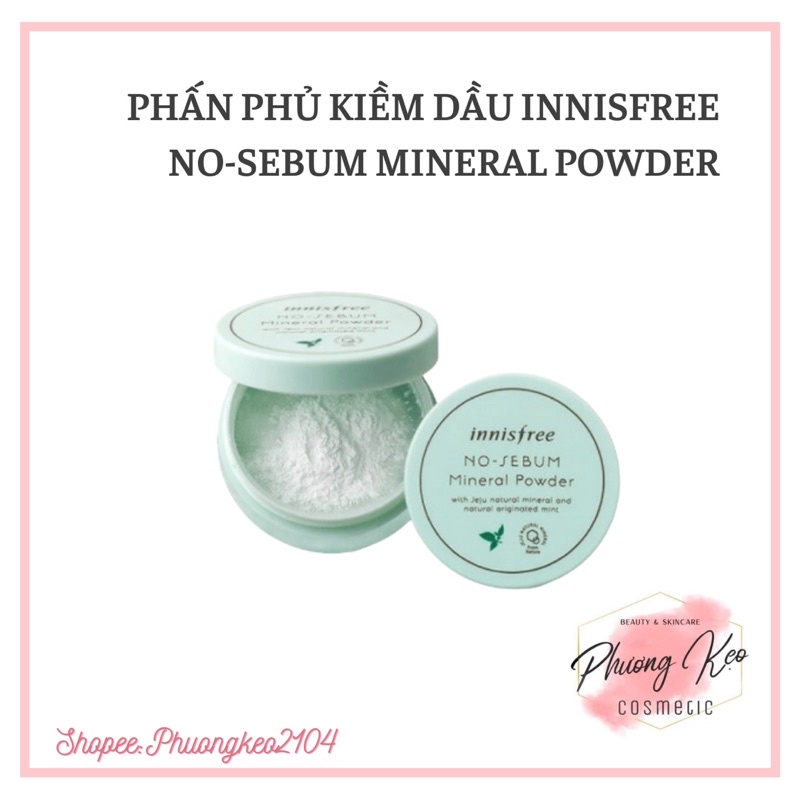 Phấn Phủ Bột Kiềm Dầu Không Màu Innisfree No-Sebum Mineral Power