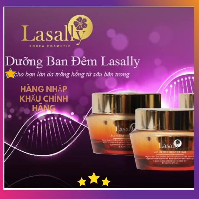 [MỸ PHẨM CAO CẤP] Kem Dưỡng Tái Tạo Da Mặt Toàn Thân Chuyên Sâu Ban Đêm Thương Hiệu Hàn Quốc Lasally | BigBuy360 - bigbuy360.vn