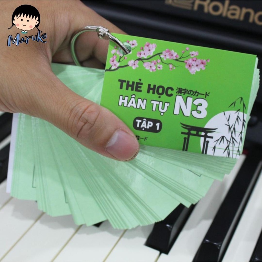 Thẻ Học Tiếng Nhật Kanji N3 Tái Bản Mới Nhất - Flashcard Kanji N3
