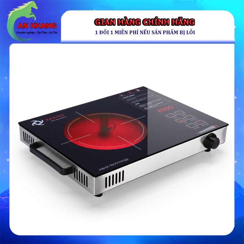 Bếp Hồng Ngoại Cảm Ứng Mặt Kính Ceramic Xaxisu XX-S8022 - Không Kén Nồi - Hàng Chính Hãng (Bảo Hành 12 Tháng)