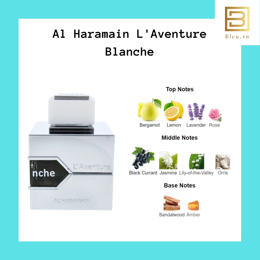 Mẫu dùng thử nước hoa nam Al Haramain L'Aventure EDP - Al Haramain L'Aventure Blanche