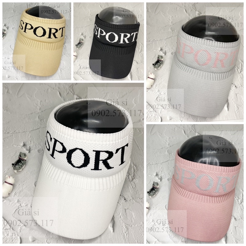 Nón kết nửa đầu thể thao thêu SPORT cá tính nam nữ