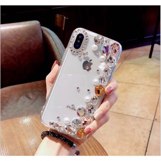 [IB DÒNG ĐT]ốp lưng handmade đính đá thủ công Đá Size to