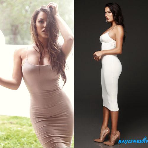 Đầm ôm body cổ yếm phong cách quyến rũ cho nữ