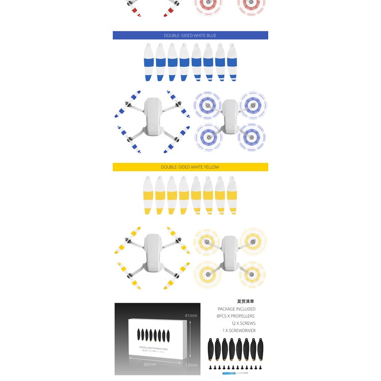 Bộ 8 Cánh Quạt 4726 Thay Thế Cho DJI Mini 2/SE