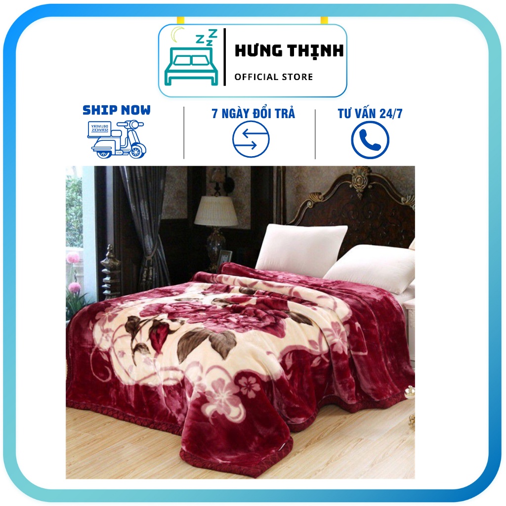 Mền nỉ lông cừu tuyết nhung 3kg cao cấp dày mùa đông đắp ấm cho người lớn trẻ em giá rẻ