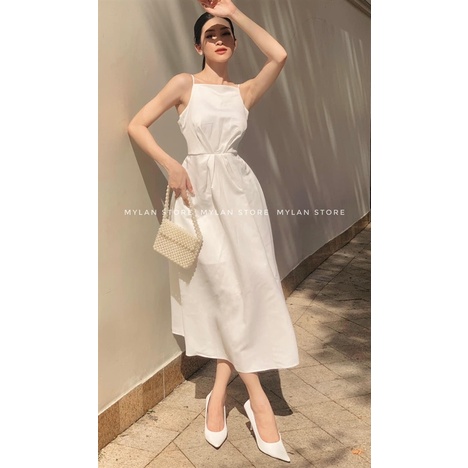 ĐẦM THIẾT KẾ CỔ YẾM MYLAN STORE CHẤT LỤA CAO CẤP MỀM MÁT