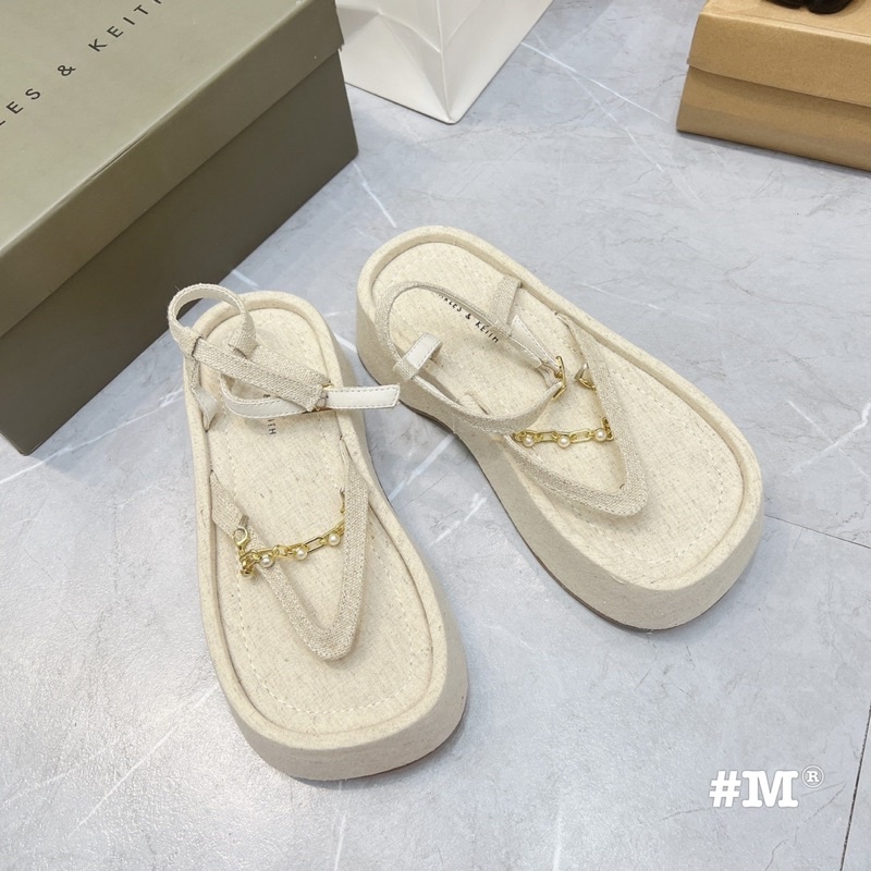 Sandal đế cói bánh mỳ dây xích