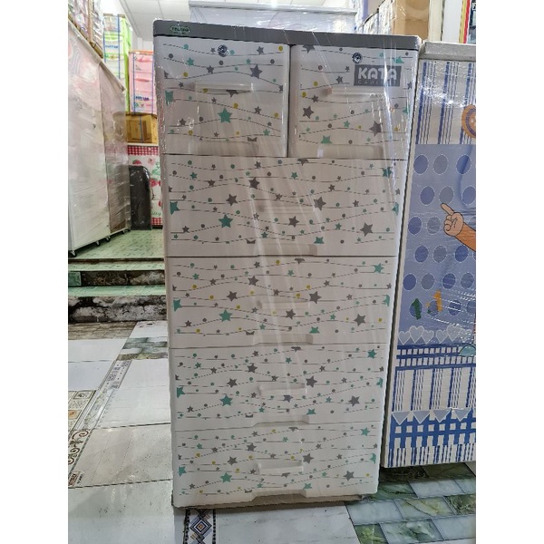 [GIÁ HỦY DIỆT]⭐Tủ nhựa KaTa 5 tầng 6 ngăn chính hãng, tủ nhựa cho bé 60x120cm  hàng chính hãng giá tốt HCM - Nemtot