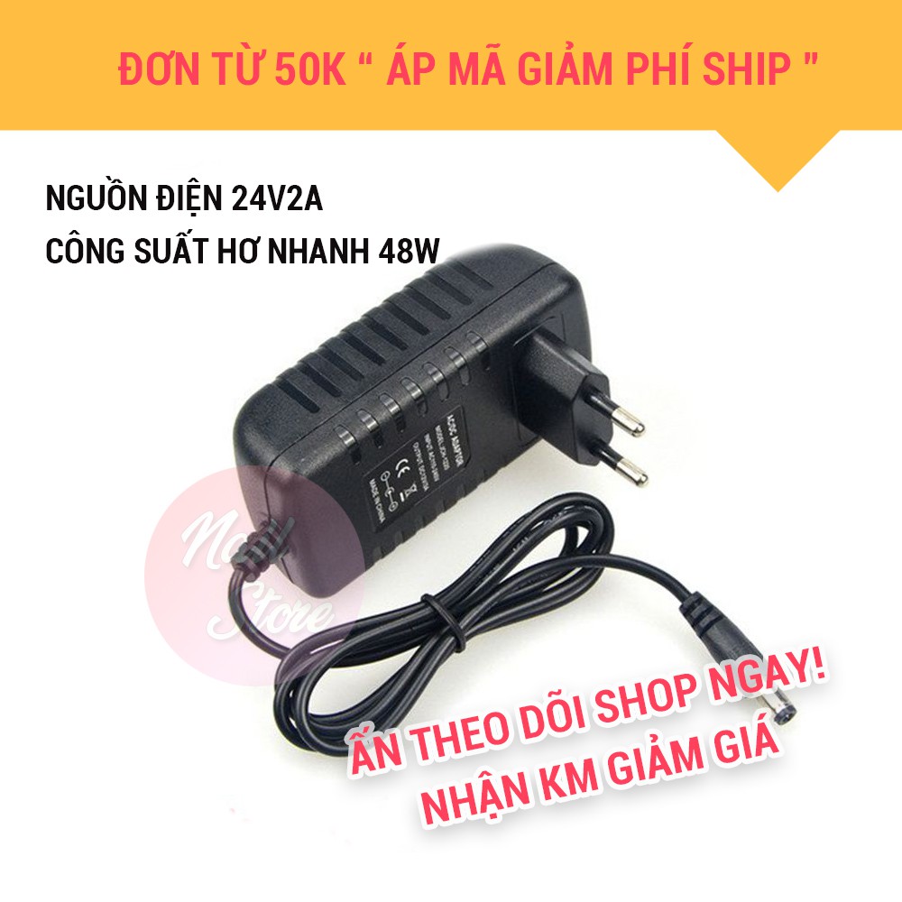 Củ sạc máy hơ sun 5 plus, adapter sạc thay thế cho Sun One máy hơ sun 5xplus 24v2a