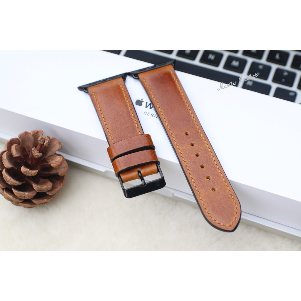 Dây Da Pullup Thay Thế Dành Cho Apple Watch - Handmade