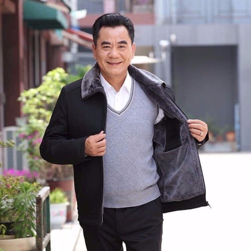 Áo khoác trần bông cho bố, cho ông