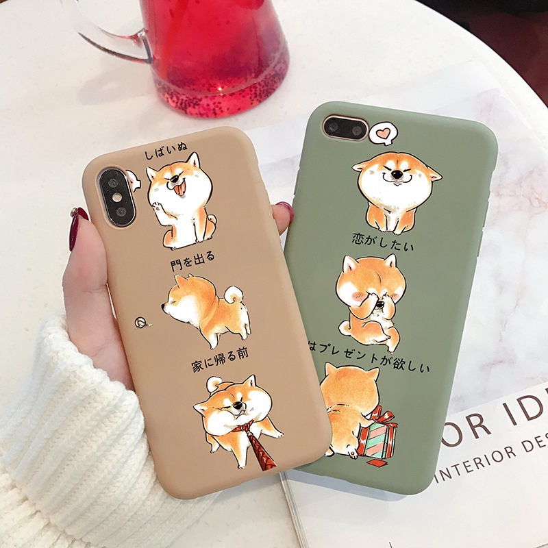 Ốp lưng iphone shiba trơn 5/5s/6/6plus/6s/6splus/7/7plus/8/8plus/x/xr/xs/11/12/pro/max/plus/promax - Awifi Case P2-4