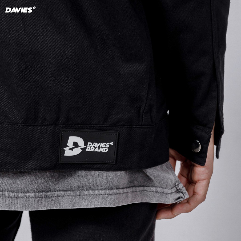 Áo khoác kaki nam nữ form rộng màu đen Daviesism Classic local brand Davies